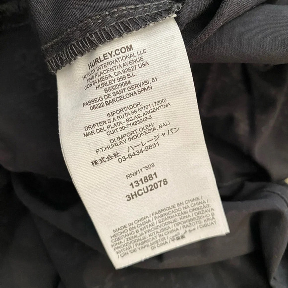 Hurley - Animal Pattern Thin Spring Summer Joggers - Picture 7 of 7